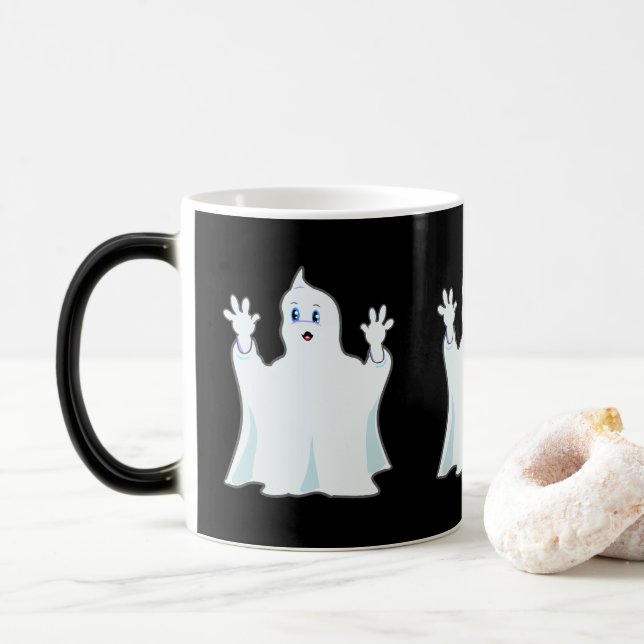 Taza Mágica Cute Ginger Ghost (Con donut)