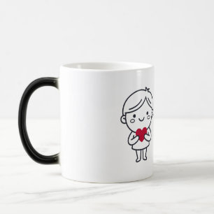 Taza Mágica Cute I Love You Coffee Mug - Romantic Couple Gift 