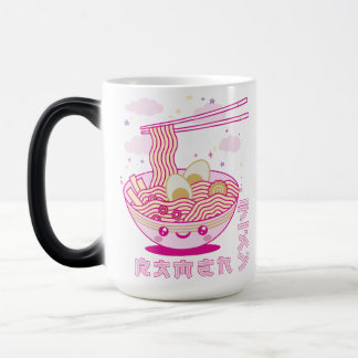 Taza Mágica Cute Kawaii Ramen Noodles Anime Chicas de Ramen, a