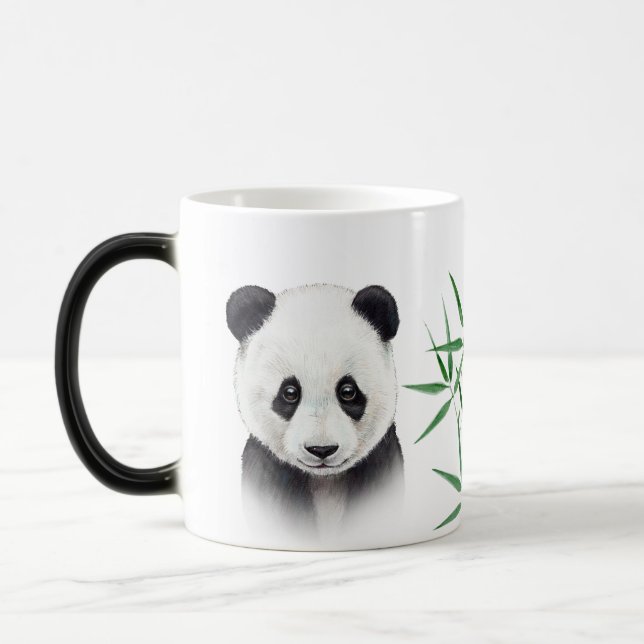 Taza Mágica Cute Panda y Bambú (Izquierda)