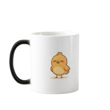 Cute Sleepy Chick Minimal Cartoon