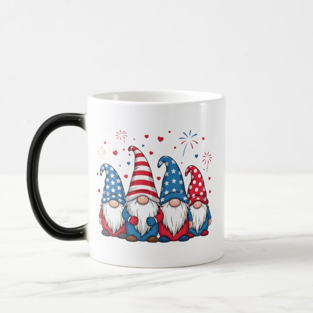 Taza Mágica Cute USA American Gnomes Personalizado-68123 (Izquierda)