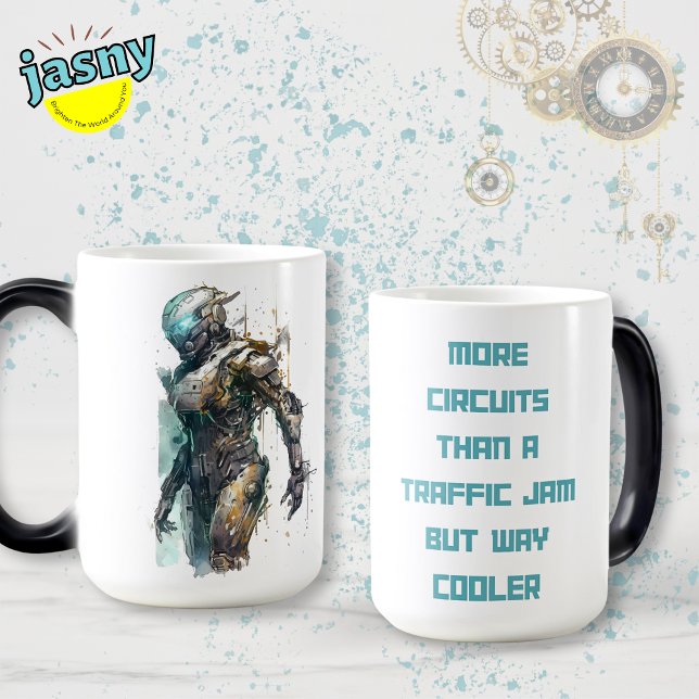 Taza Mágica Cyberpunk Robot Mug (Subido por el creador)