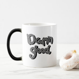 Taza Mágica D.a.m.n Buena Caligrafía Retro Mug