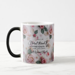 Taza mágica de cambio de color de hilo floral Ro