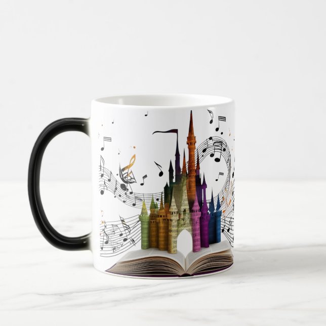 Taza mágica de castillo encantado con transformaci (Izquierda)