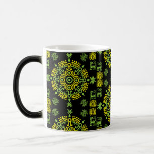 Taza Mágica Decoración artística azteca mexicana en casa