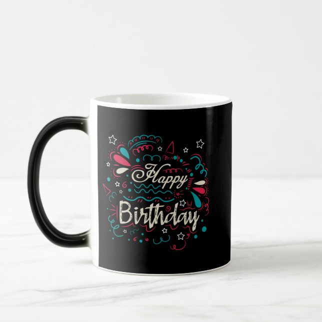 Taza Mágica decorative happy birthday (Izquierda)