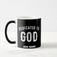 DEDICADO A DIOS TEXTO BLANCO FRESCO PERSONALIZABLE