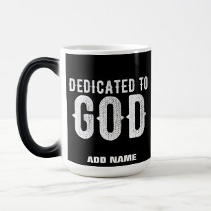 TAZA MÁGICA DEDICADO AL TEXTO BLANCO DEL PERSONALIZABLE GUAY D