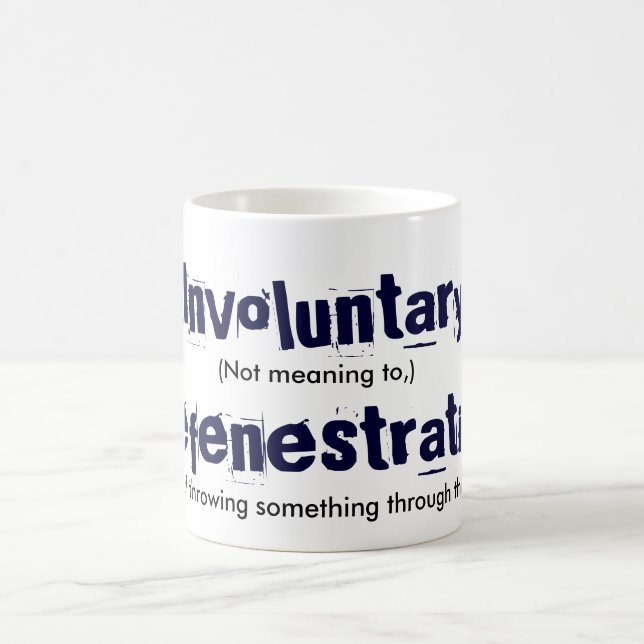 Taza Mágica Defenestration involuntario (Centro)