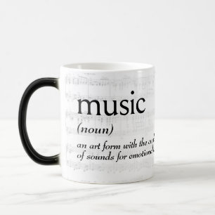 Taza Mágica Definición de diccionario para la MÚSICA