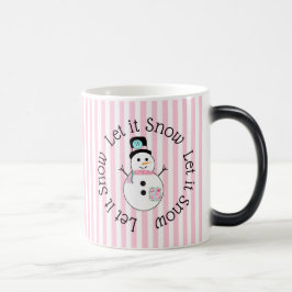Taza Mágica Dejemos que nieve, Navidades de Snowman se burlen