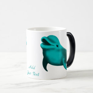 Taza Mágica Delfín afortunado - Añade tu texto