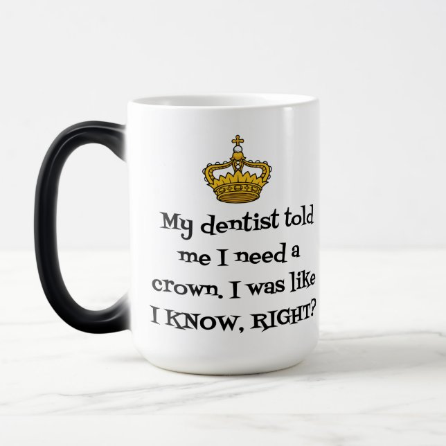 TAZA MÁGICA DENTISTA CROWN (Izquierda)