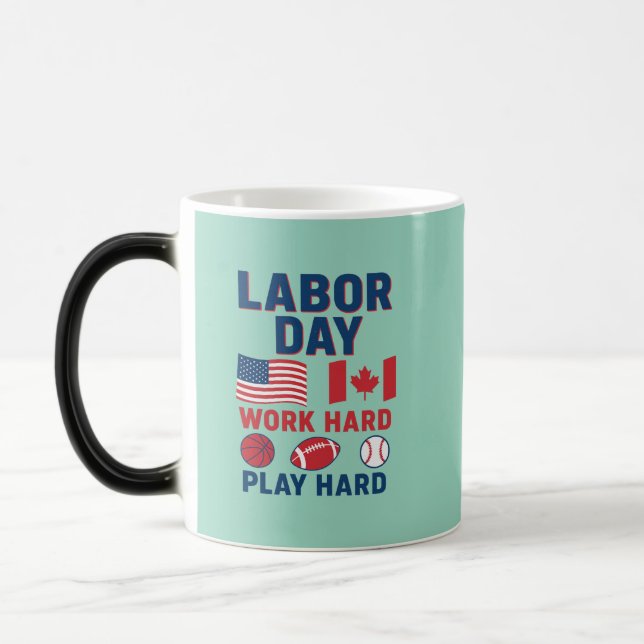 Taza Mágica Deportes en el Día del Trabajo Mug - Estados Unido (Izquierda)