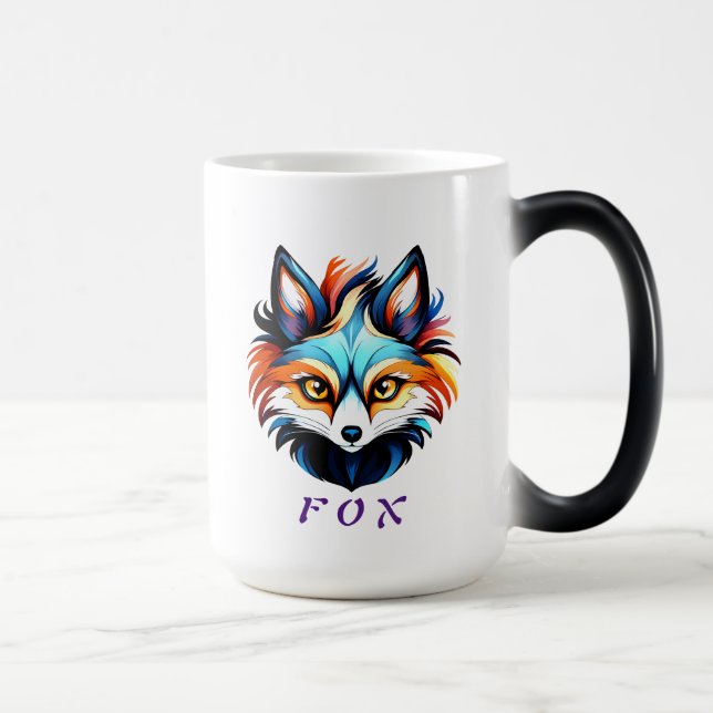Taza Mágica Der Bunte Fuchs - Kopf Portrait (Derecha)