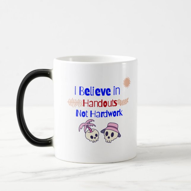 Taza Mágica Derecho al trabajo de Coffee Mug (Izquierda)