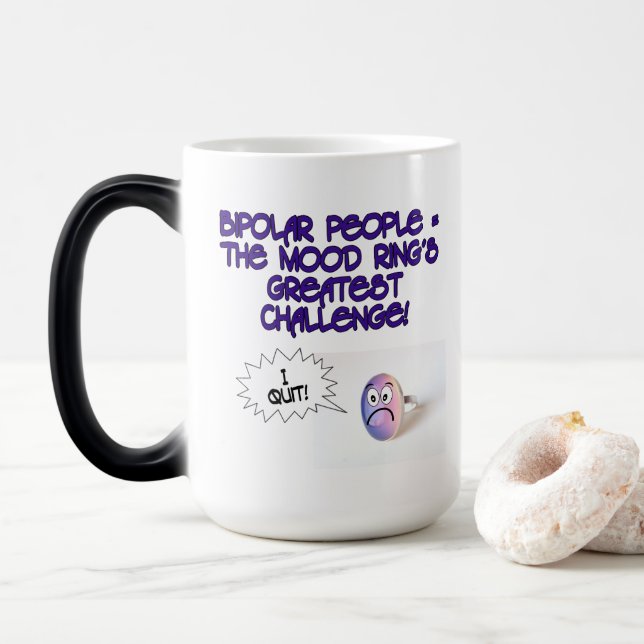 Taza Mágica Desafío del Anillo de Ánimo (Con donut)
