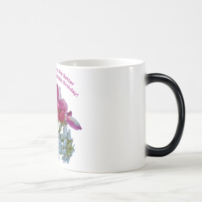Taza Mágica Deseos de cumpleaños en Mugs para esposas o pareja (Derecha)