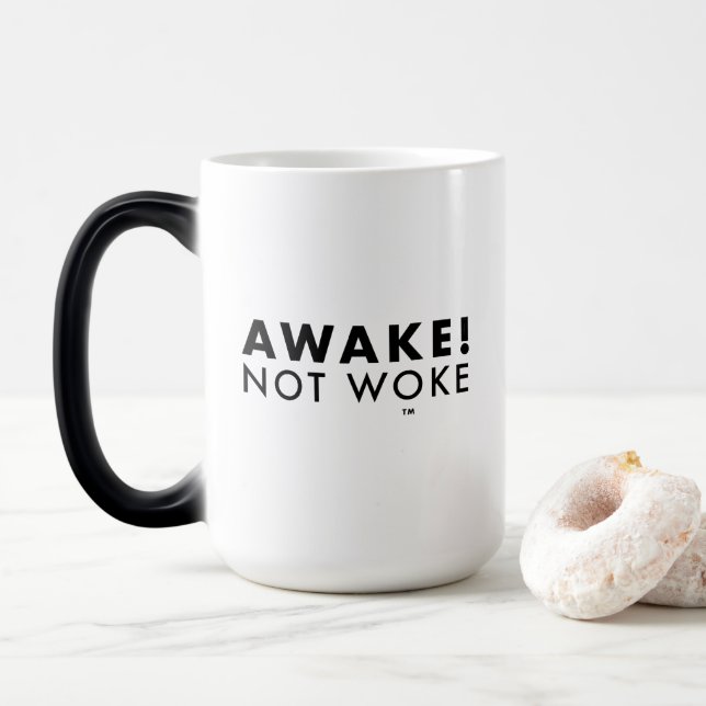 Taza Mágica ¡Despierta! No despertar LOGO™ Morphing Mug (Con donut)