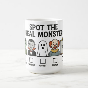 Taza Mágica Detecta Al Verdadero Monstruo Diseño Divertido De