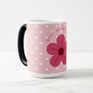 Taza Mágica Día de las Madres, Mejor Mamá del Mundo, Elegante,