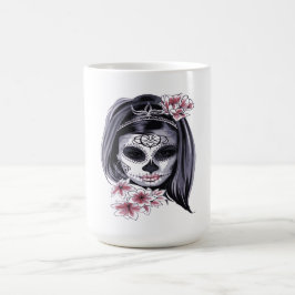 Taza Mágica Día de Muertos Día de la Calavera del Azúcar