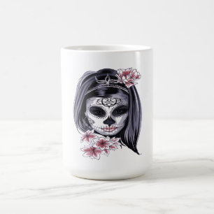 Taza Mágica Día de Muertos Día de la Calavera del Azúcar