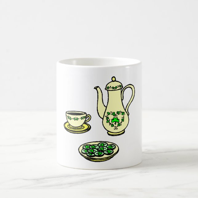 Taza Mágica Día de San Patricio Tea Set Mug (Centro)