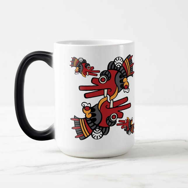Taza Mágica Día del calendario azteca 02 - Ehecatl (Izquierda)