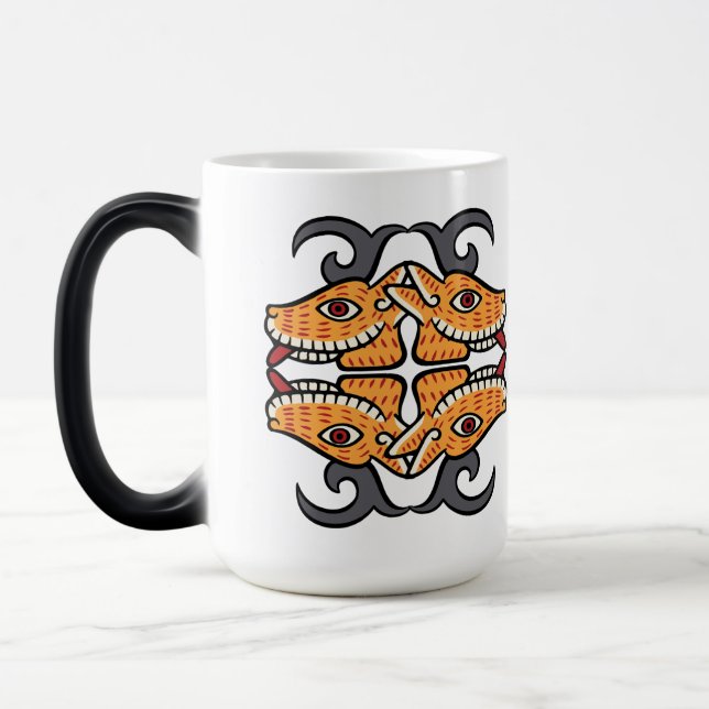 Taza Mágica Día del calendario azteca 07 - Mazatl (Izquierda)