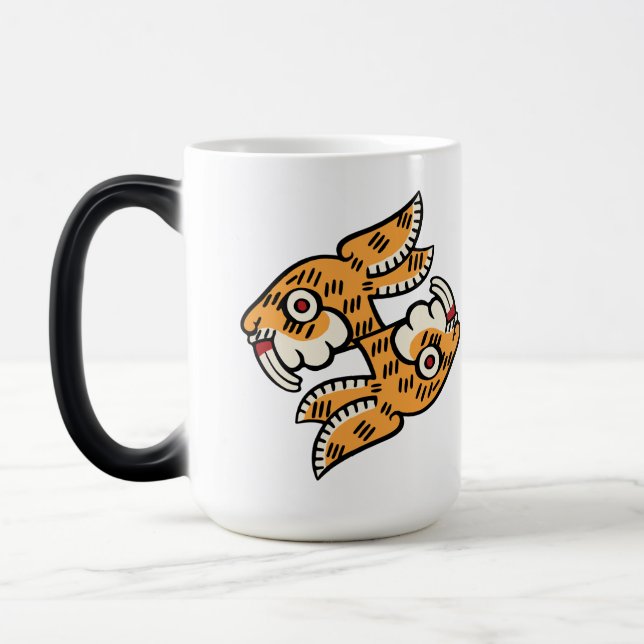 Taza Mágica Día del calendario azteca 08 - Tochtli (Izquierda)