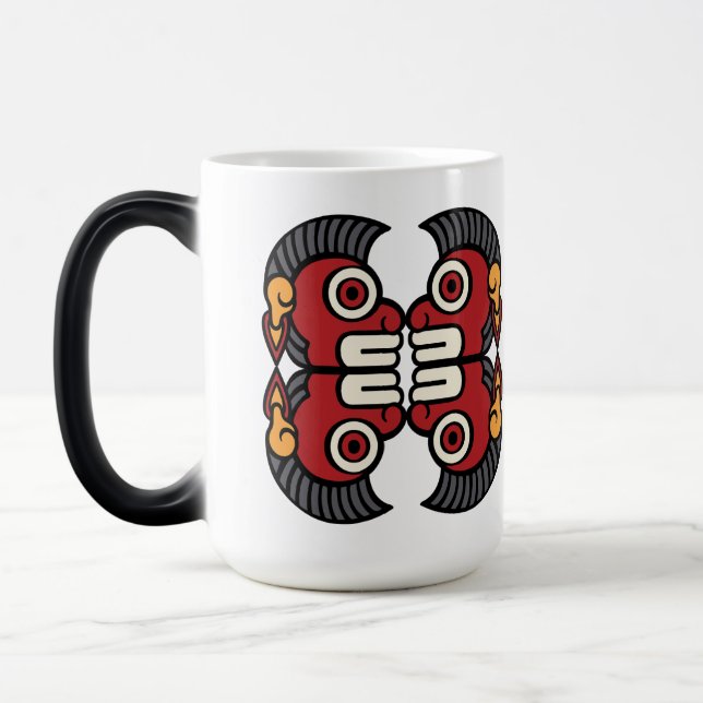 Taza Mágica Día del calendario azteca 11 - Ozomahtli (Izquierda)