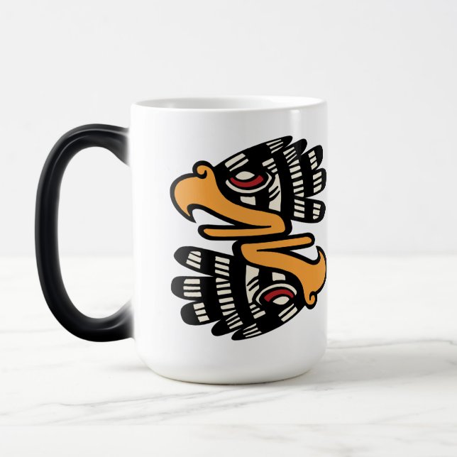 Taza Mágica Día del calendario azteca 15 - Cuauhtli (Izquierda)