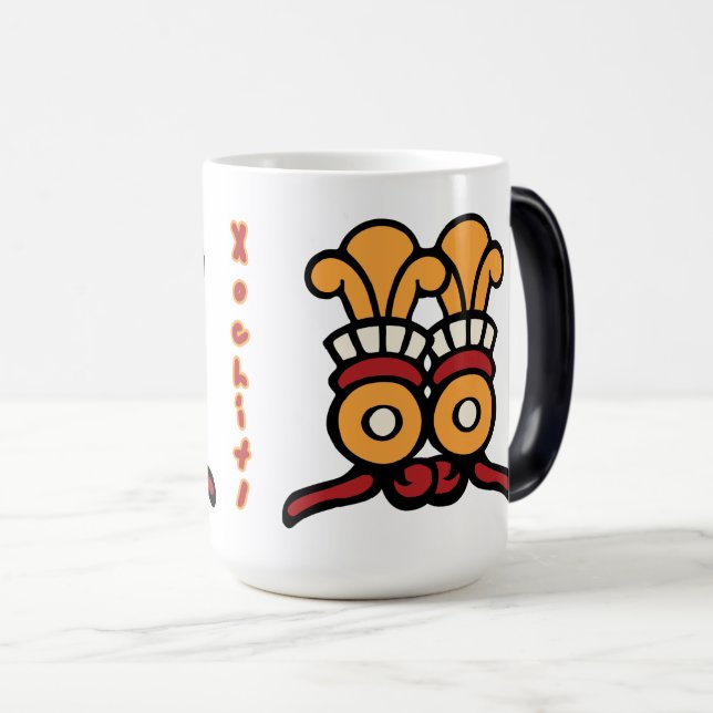 Taza Mágica Día del calendario azteca 20 - Xochitl (Anverso derecho)