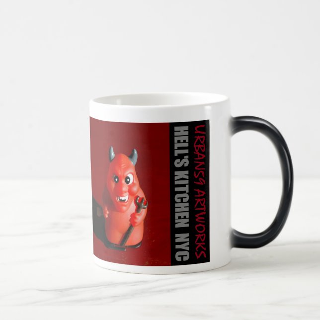 TAZA MÁGICA DIABLO NYC DE LA COCINA DE LOS INFIERNOS (Derecha)