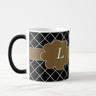Taza Mágica Diamante negro con monograma