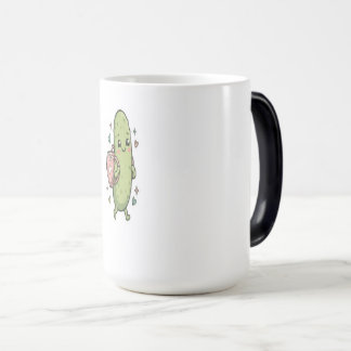 Taza Mágica Dibujo de personaje de pepinillo escolar lindo