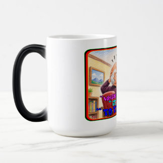 Taza Mágica Dibujo divertido de pánico por corto apriete de op