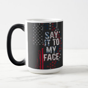 Taza Mágica Dilo A Mi Cara Campaña Kamala Harris 2024