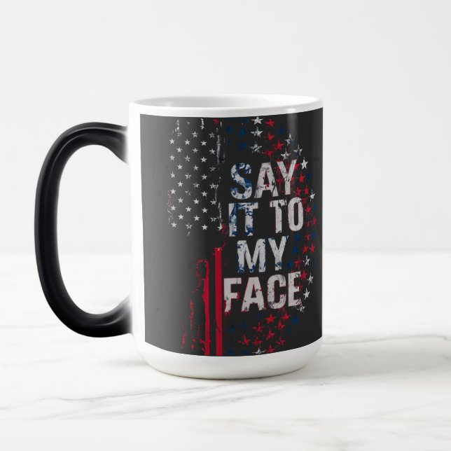 Taza Mágica Dilo A Mi Cara Campaña Kamala Harris 2024 (Izquierda)