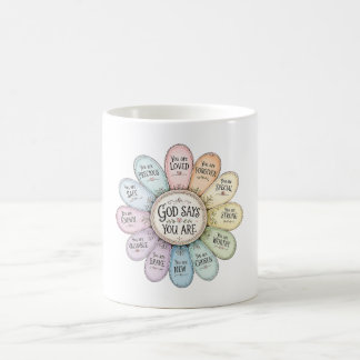 Taza Mágica Dios Dice Que Eres Flor Cristiana