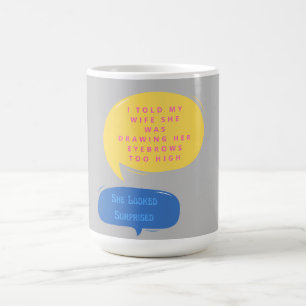 Taza Mágica Discurso gracioso cede la cabeza a Morphing Mug