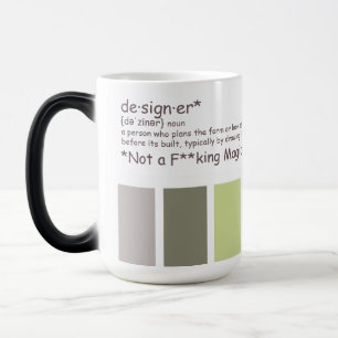 Taza Mágica Diseñador. No mago