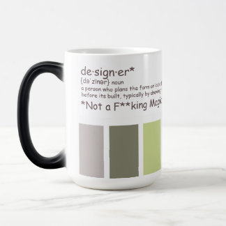 Taza Mágica Diseñador. No mago