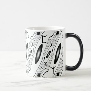 Taza Mágica Diseño abstracto rúdico con protección en el amor