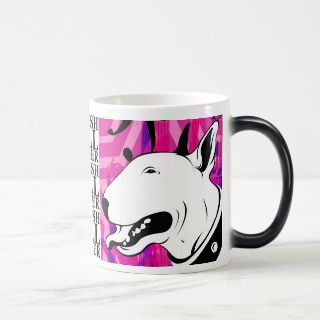 Taza Mágica Diseño artístico de la raza del perro de bull (Derecha)