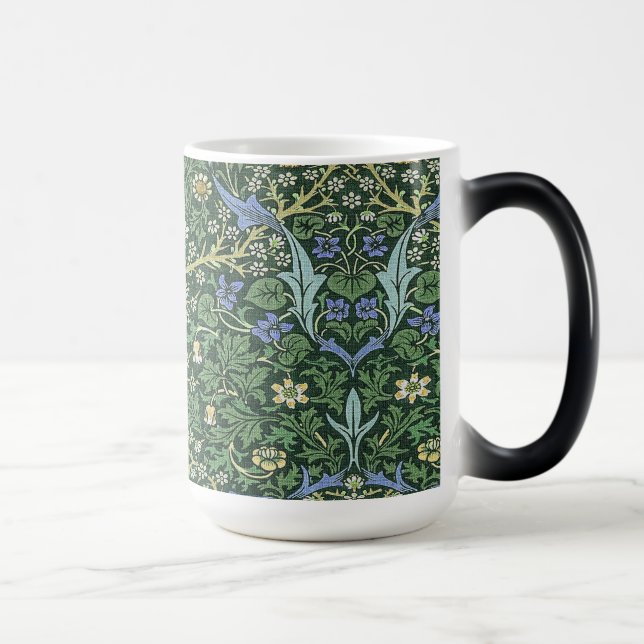 Taza Mágica Diseño de arte floral William Morris (Derecha)