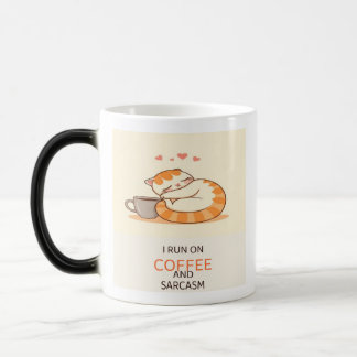 Taza Mágica Diseño de cita de gato divertido | Imprimible para